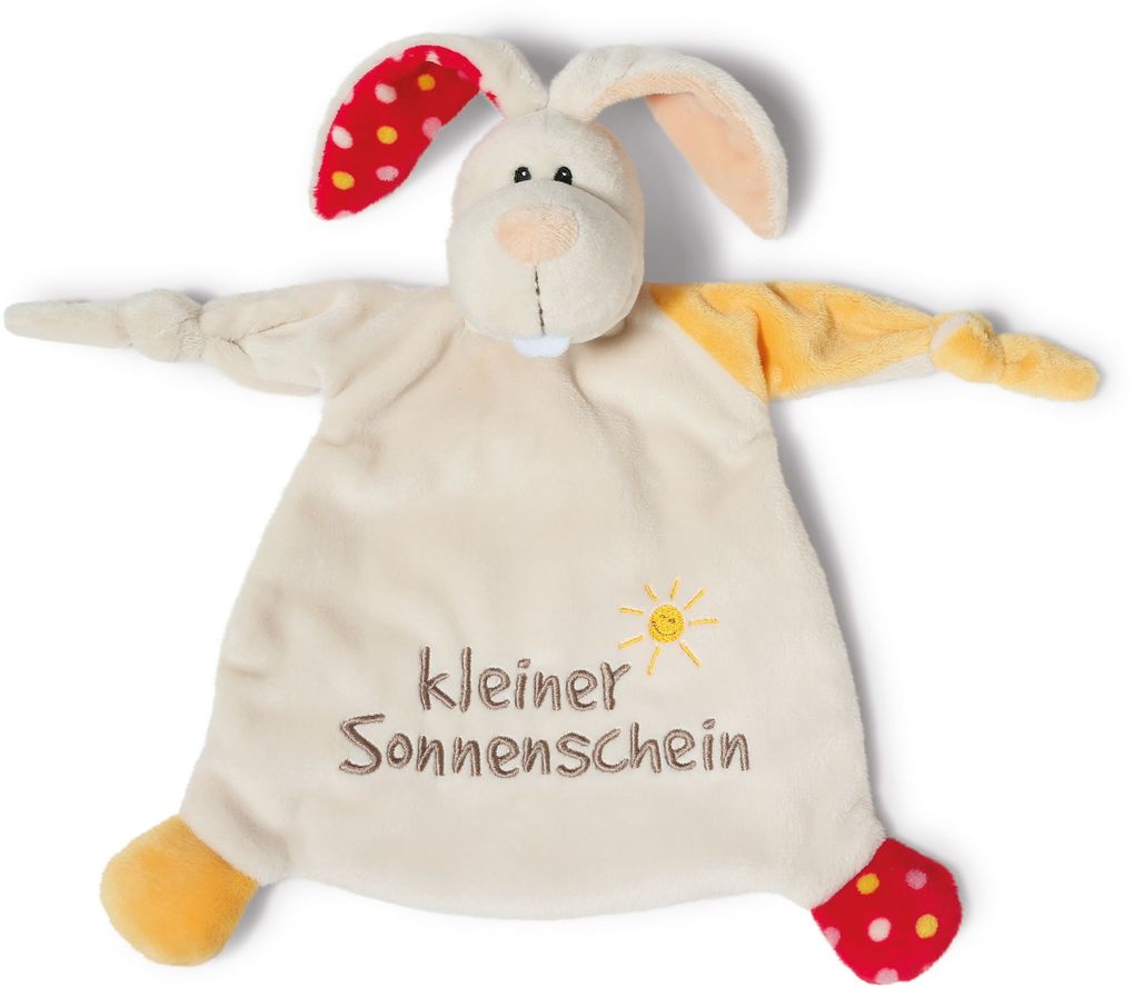 Image of "Schmusetuch Hase ""kleiner Sonnenschein"" 25x25cm Babys (40043)" Kinder