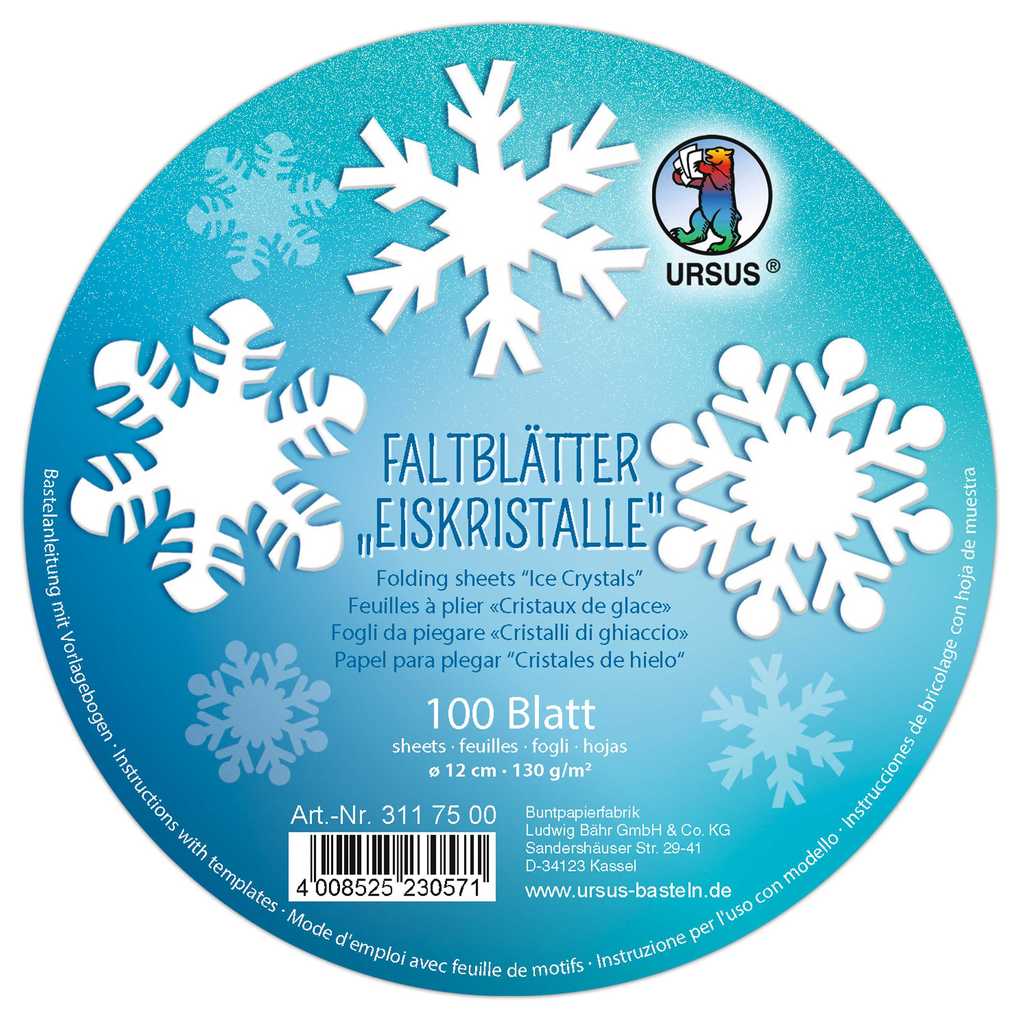 Ludwig Bähr Ursus Faltblätter Faltblätter Eiskristalle(130 G/m²)