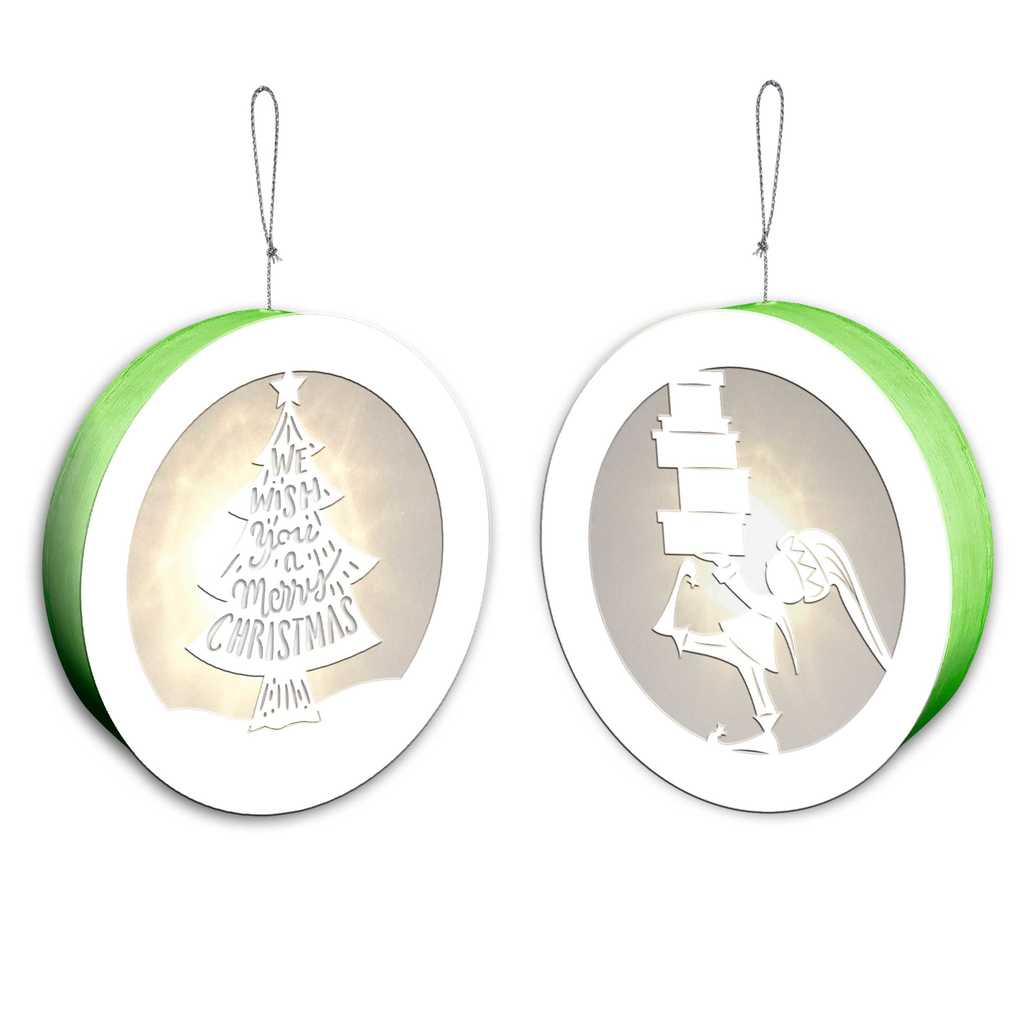 URSUS Dekorationsartikel Light Boxes Gnome & Tree