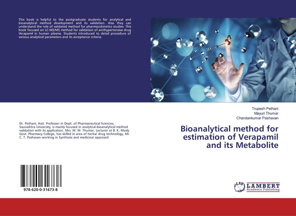 Bioanalytical method for estimation of Verapamil and its Metabolite