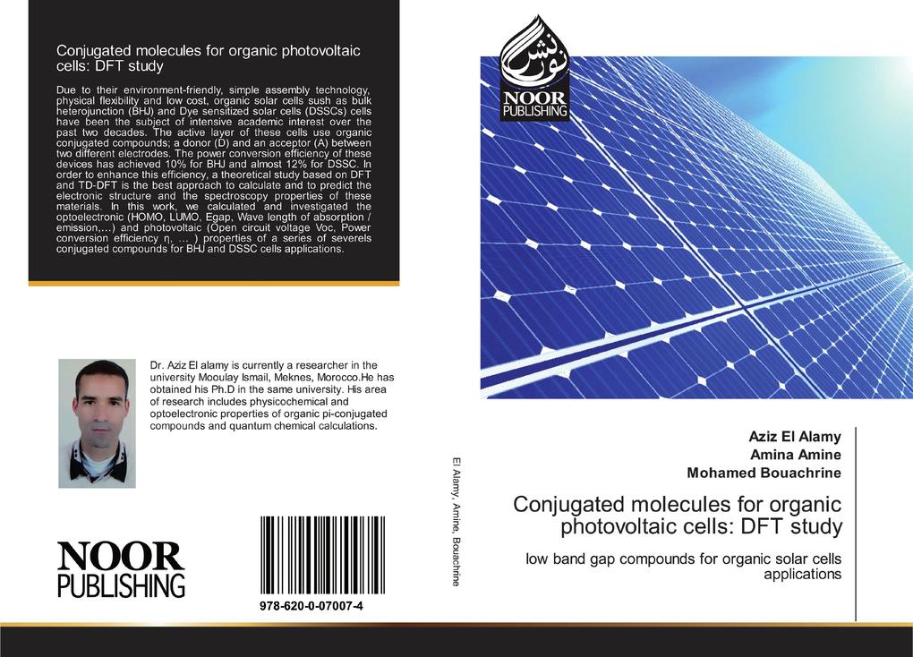 Conjugated molecules for organic photovoltaic cells: DFT study