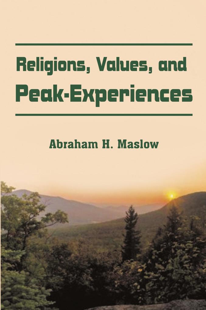 www.bnpublishing.com Religions Values And Peak-Experiences