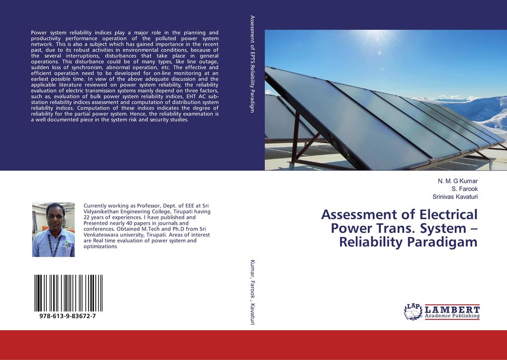 Assessment of Electrical Power Trans. System -Reliability Paradigam
