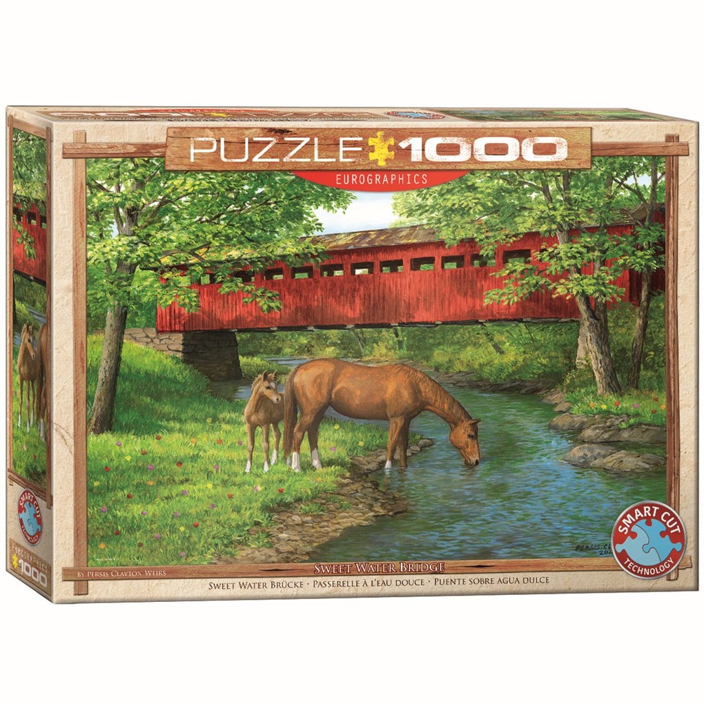 Eurographics 6000-0834 - Sweet Water Brücke by Persis Clayton Weirs Puzzle 1.000 Teile