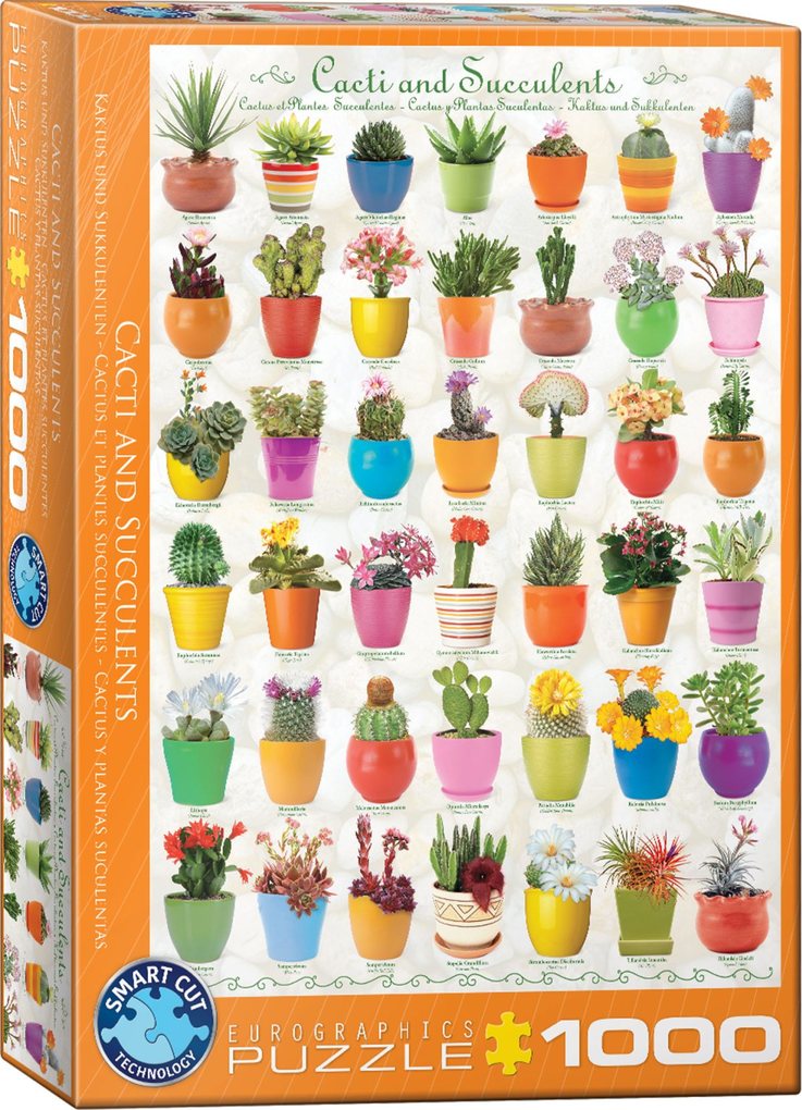 Eurographics 6000-0654 - Kakteen und Sukkulenten Puzzle 1.000 Teile