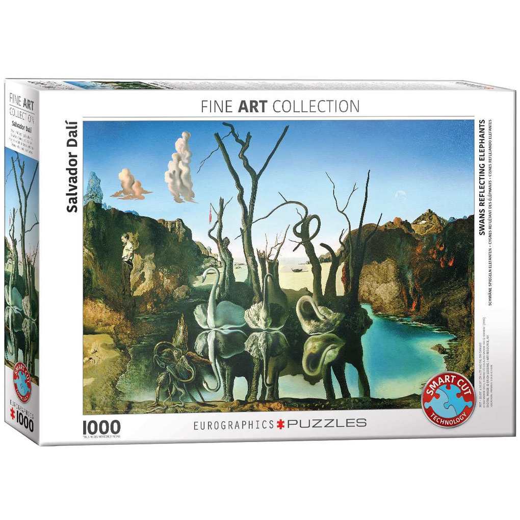 Eurographics 6000-0846 - Schwäne spiegeln Elefanten von Salvador Dalí  Puzzle 1.000 Teile