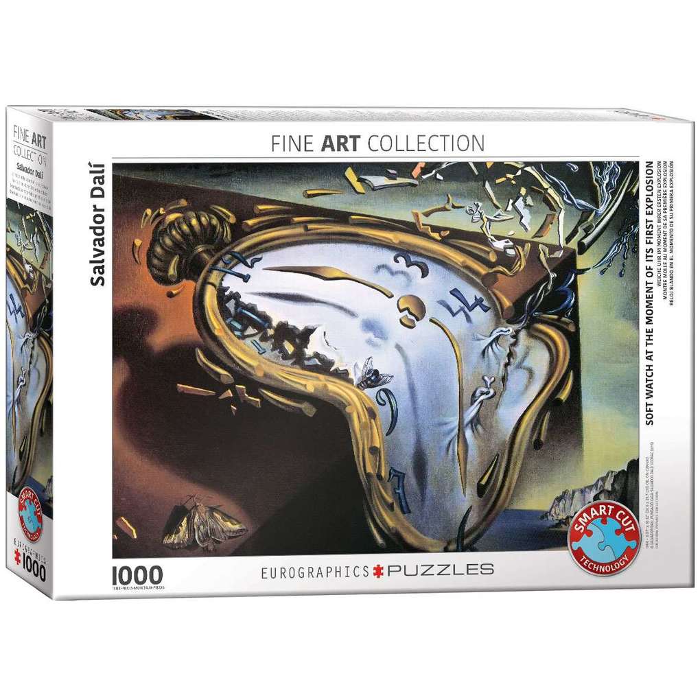 Eurographics 6000-0842 - Weiche Uhr im Moment ihrer ersten Explosion von Salvador Dalí  Puzzle 1.000 Teile
