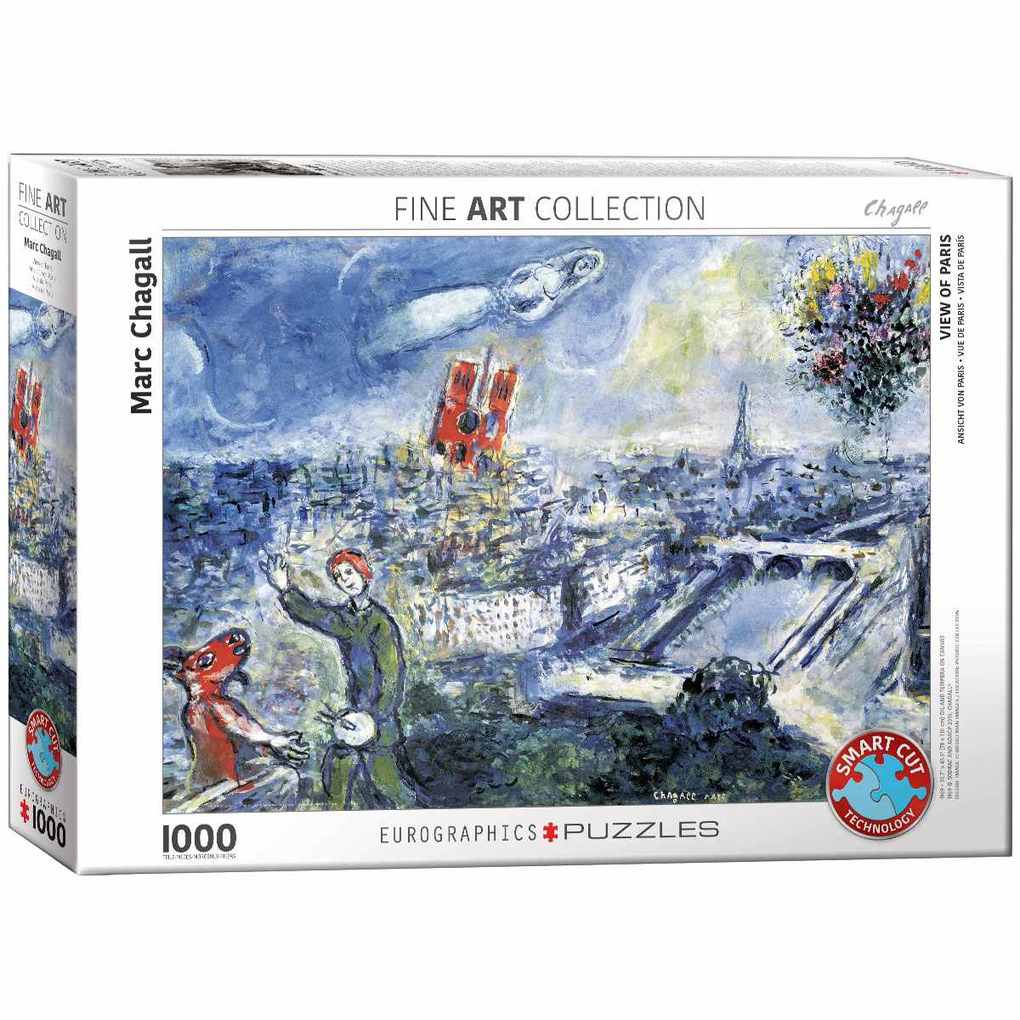 Eurographics 6000-0850 - Ansicht von Paris von Marc Chagall  Puzzle 1.000 Teile