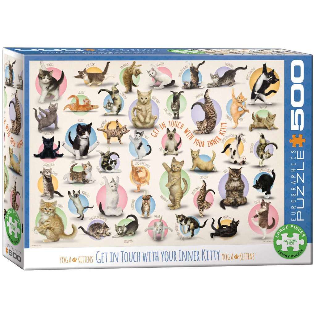Eurographics 6500-0991 - Yoga Kätzchen Puzzle 500 Teile