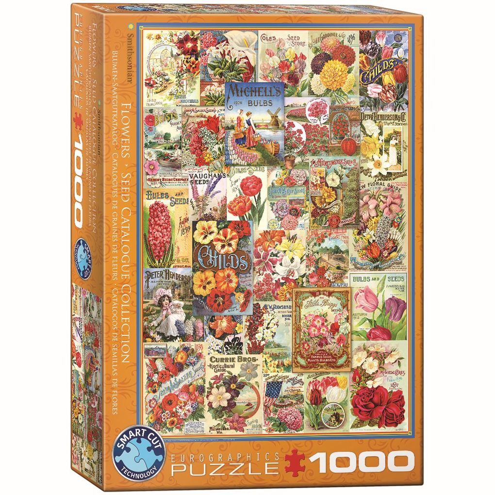 Eurographics 6000-0806 - Blumen Saatgutkataloge Puzzle 1.000 Teile