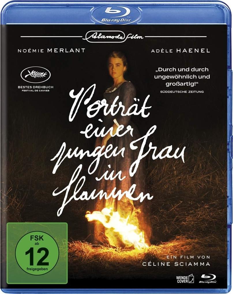 Porträt einer jungen Frau in Flammen. Blu-ray