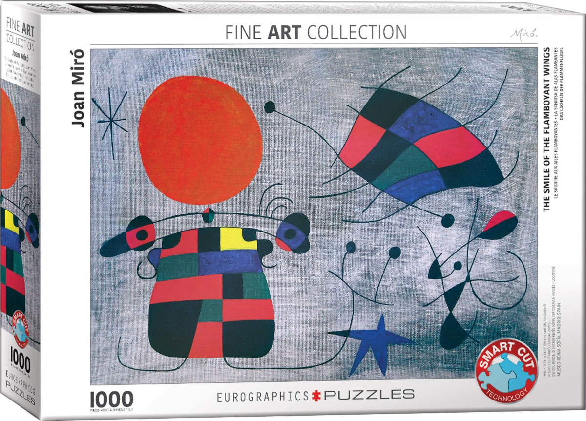 Eurographics 6000-0856 - Das Lächeln der Flammenflügel von Joan Miró Puzzle 1.000 Teile