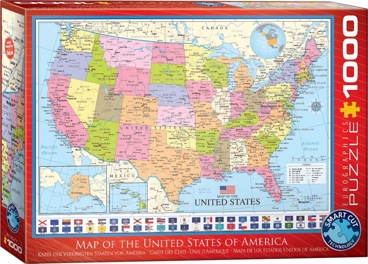 Karte der Vereinigten Staaten von Amerika