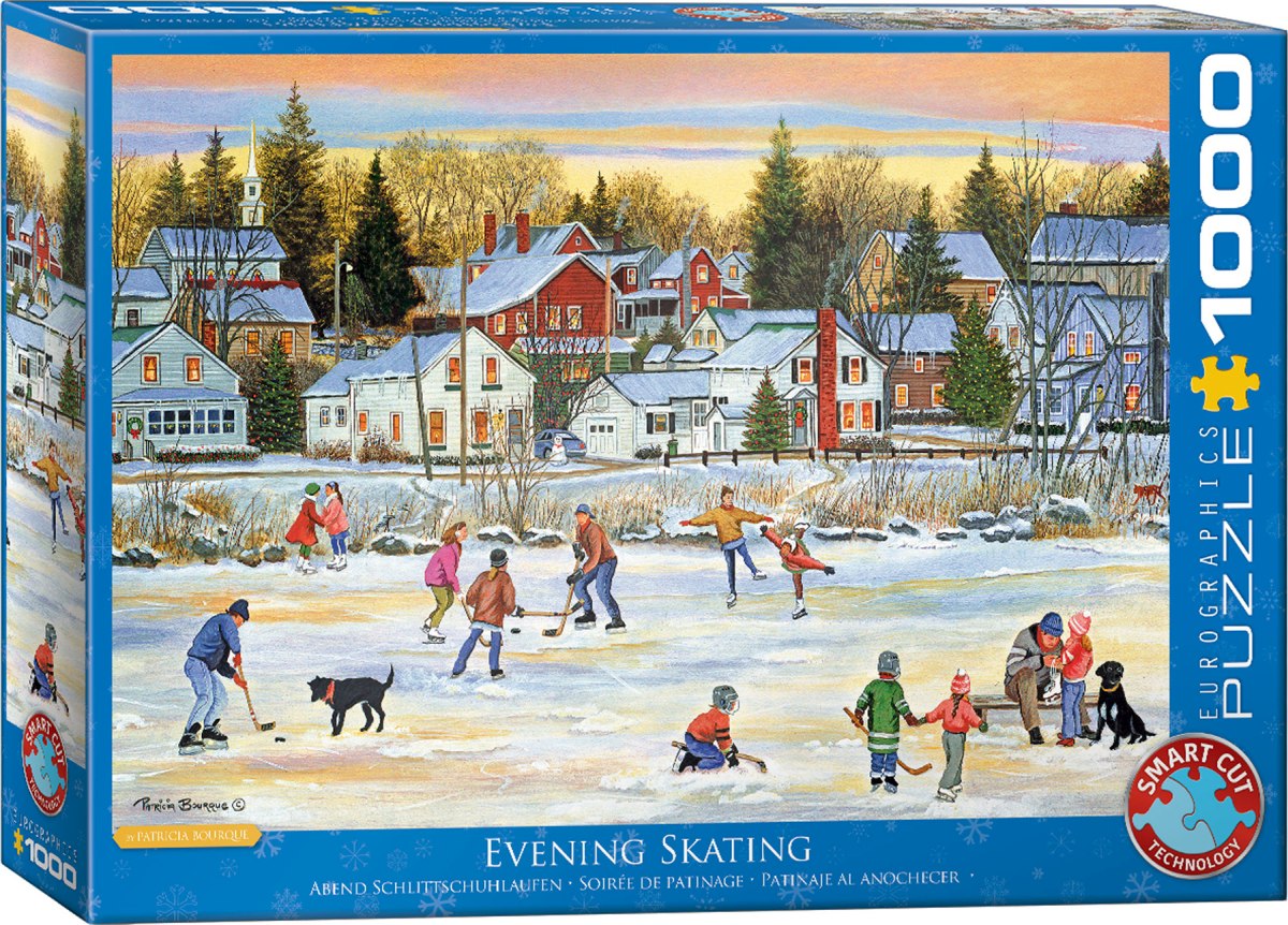 Evening Skating by Patricia Bourque