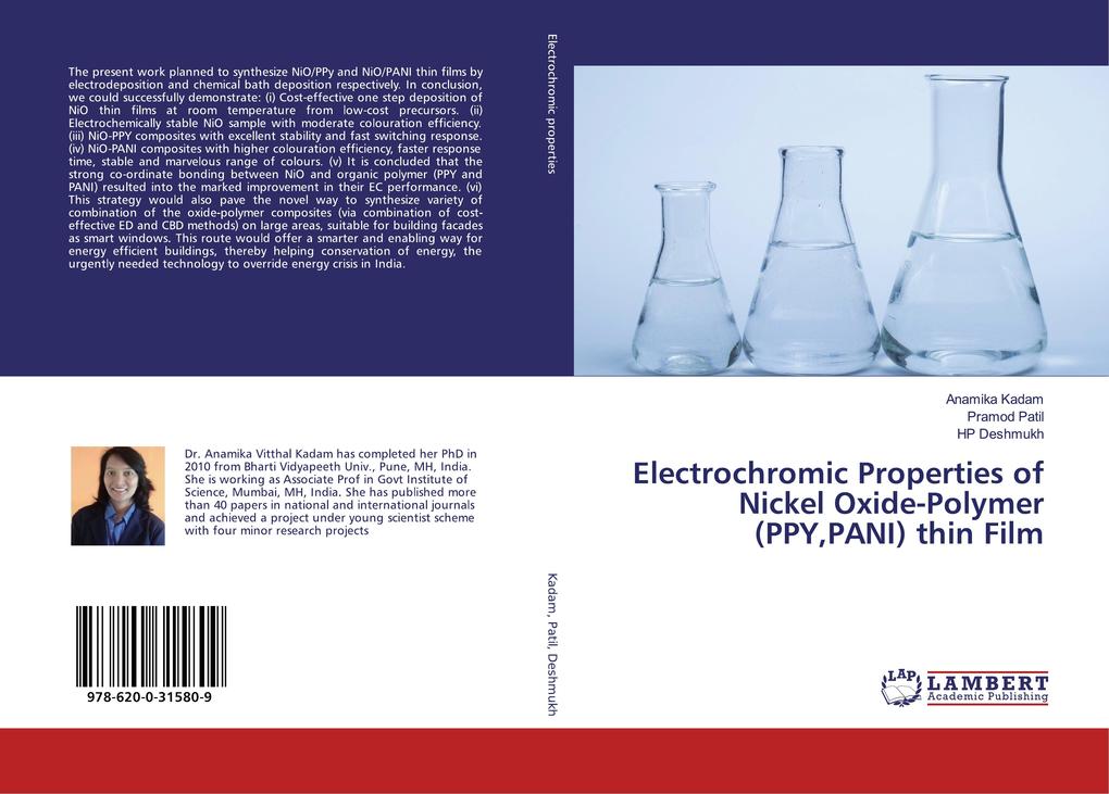 Electrochromic Properties of Nickel Oxide-Polymer (PPYPANI) thin Film