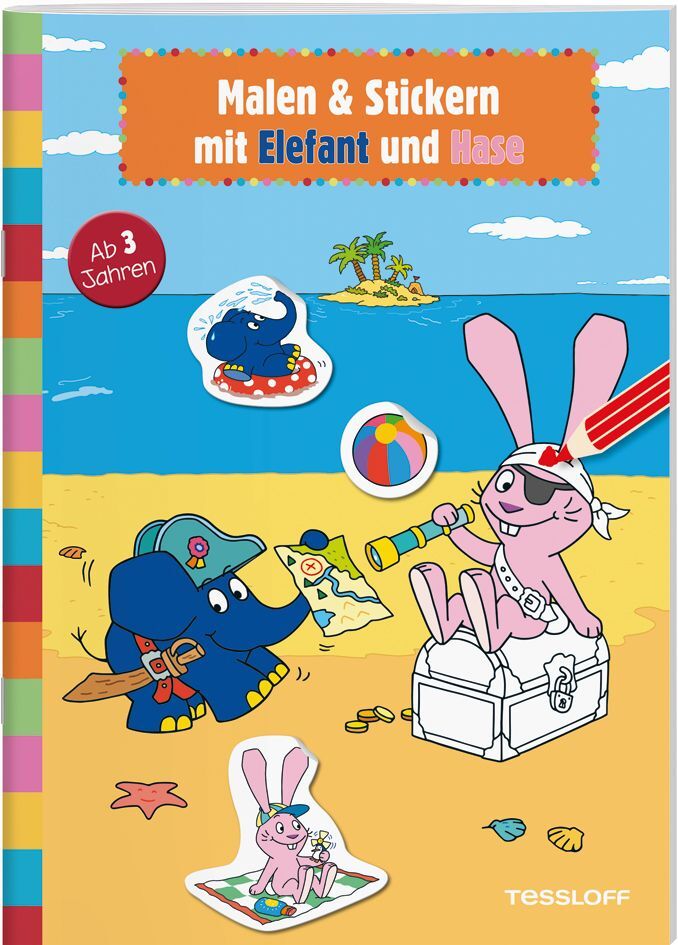 Image of Malen & Stickern mit Elefant und Hase