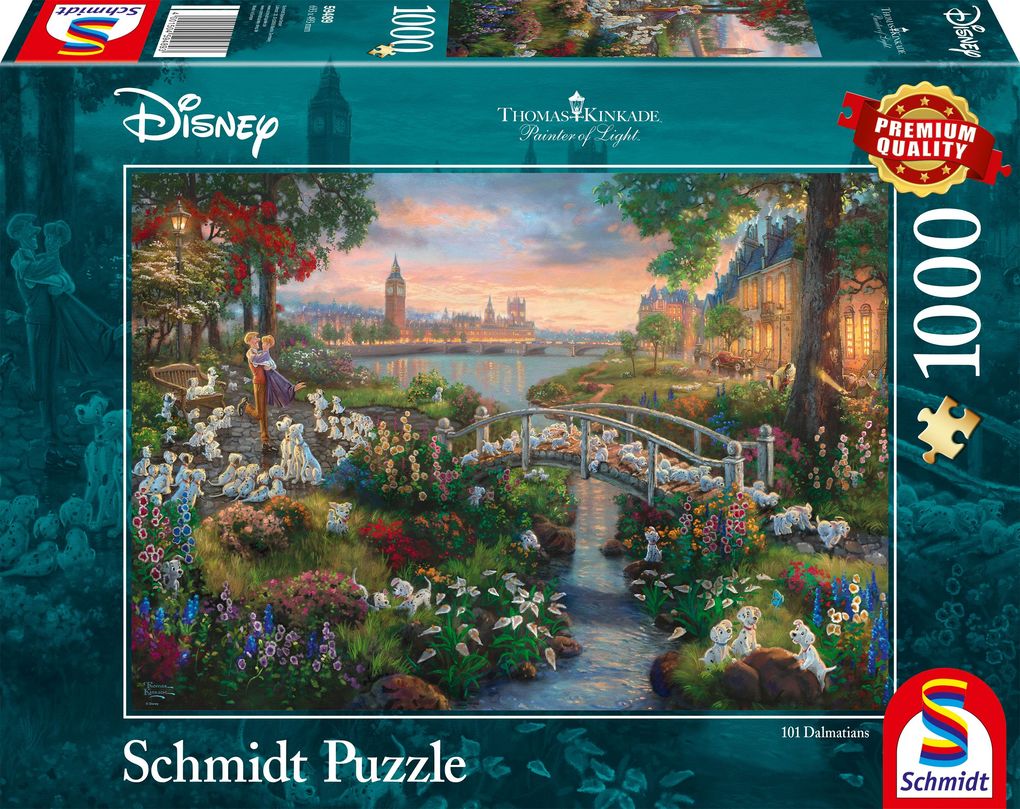Image of SCHMIDT SPIELE (UE) 101 Dalmatiner Disney 1.000 Teile Puzzle, Mehrfarbig