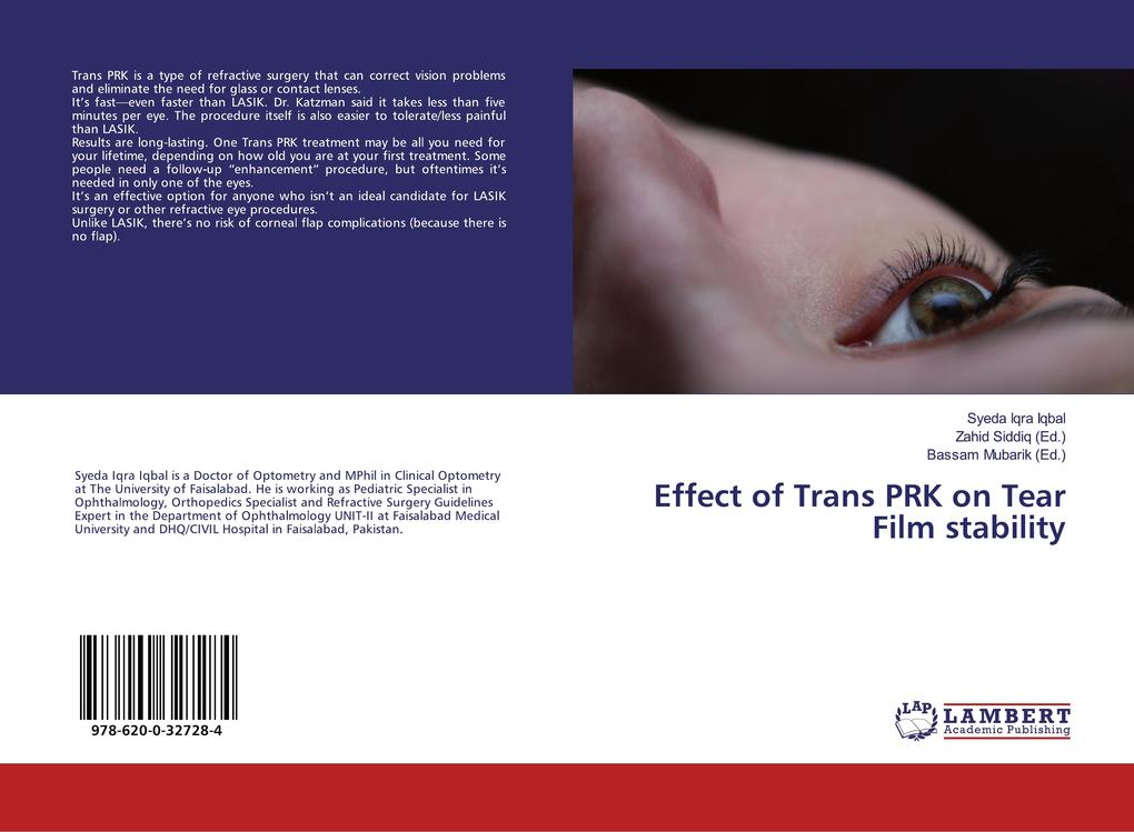 Effect of Trans PRK on Tear Film stability