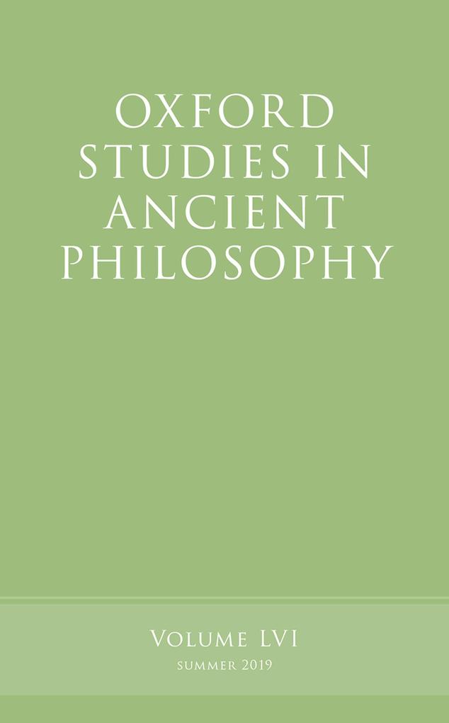 Oxford Studies in Ancient Philosophy Volume 56