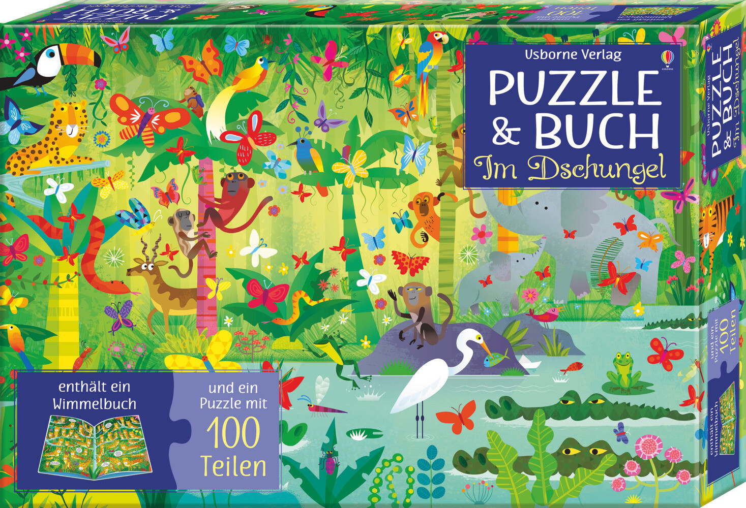 Image of Puzzle & Buch: Im Dschungel