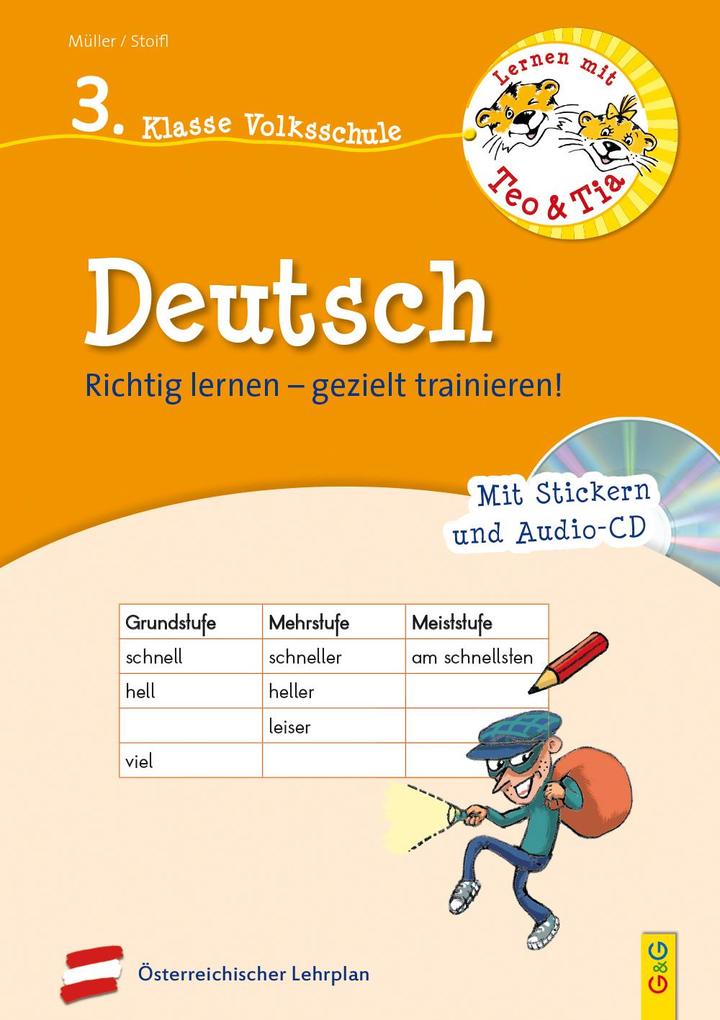 Image of Lernen mit Teo und Tia Deutsch - 3. Klasse Volksschule mit CD