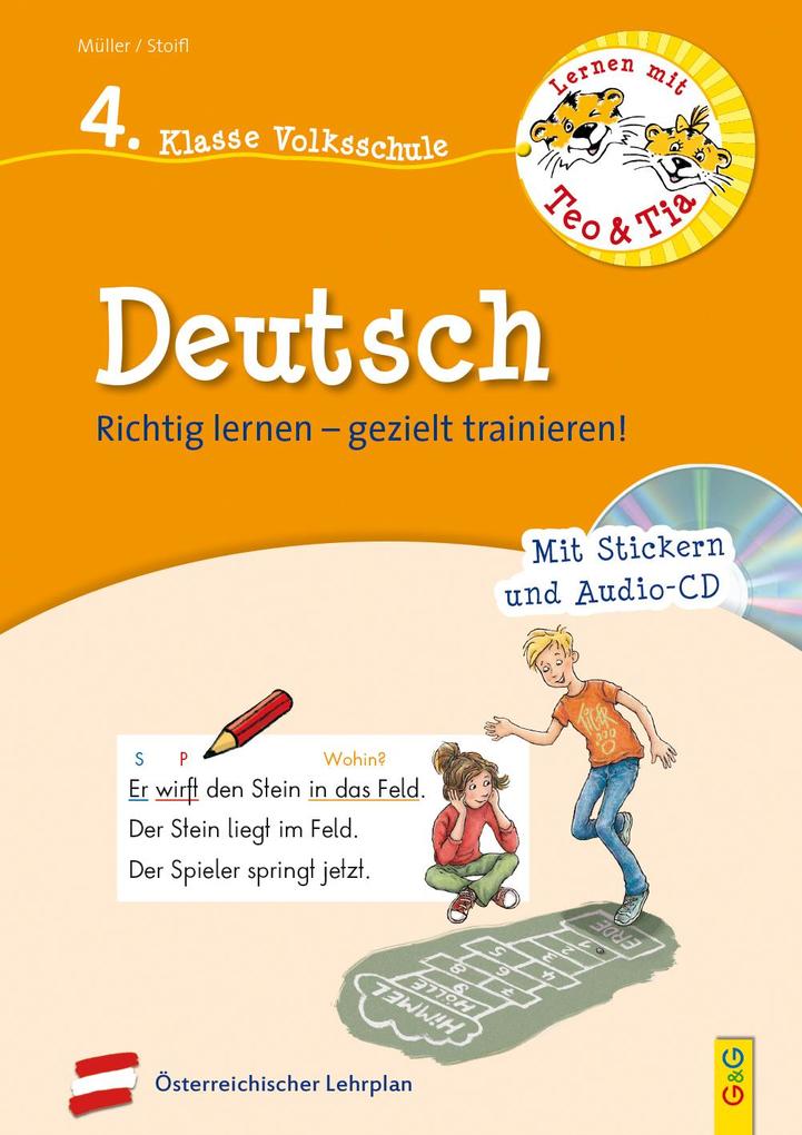 Image of Lernen mit Teo und Tia Deutsch - 4. Klasse Volksschule mit CD