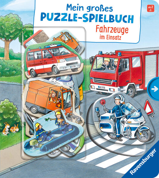 Image of Mein großes Puzzle-Spielbuch: Fahrzeuge im Einsatz