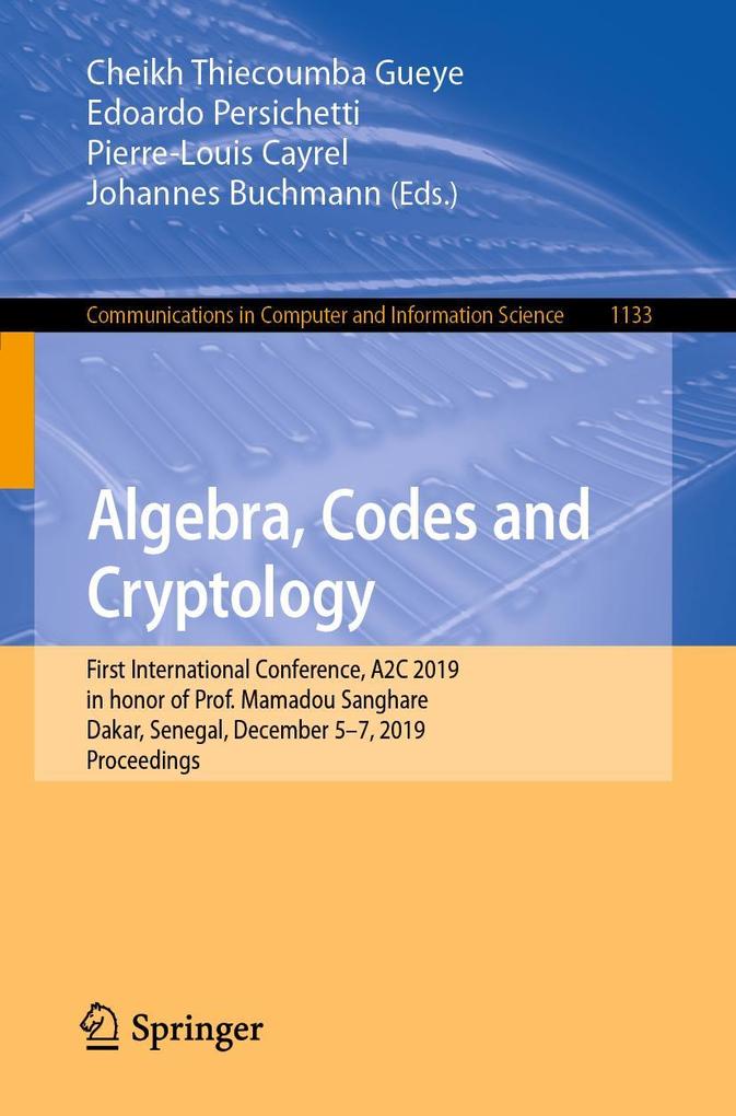 Algebra Codes and Cryptology