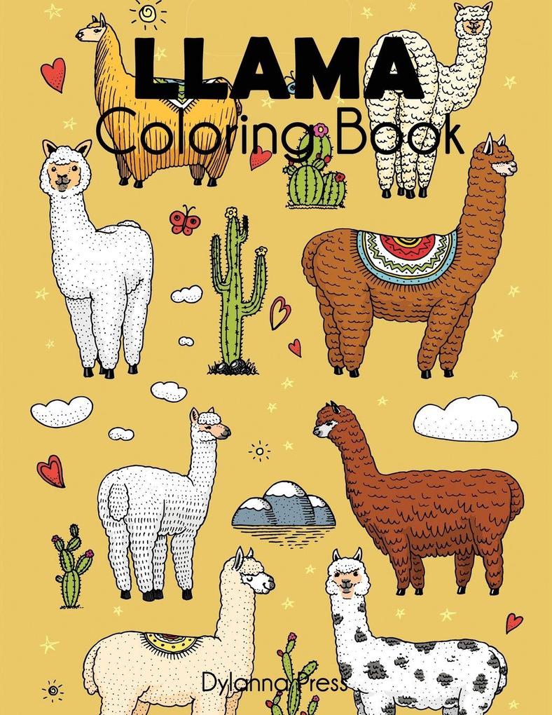 Llama Coloring Book