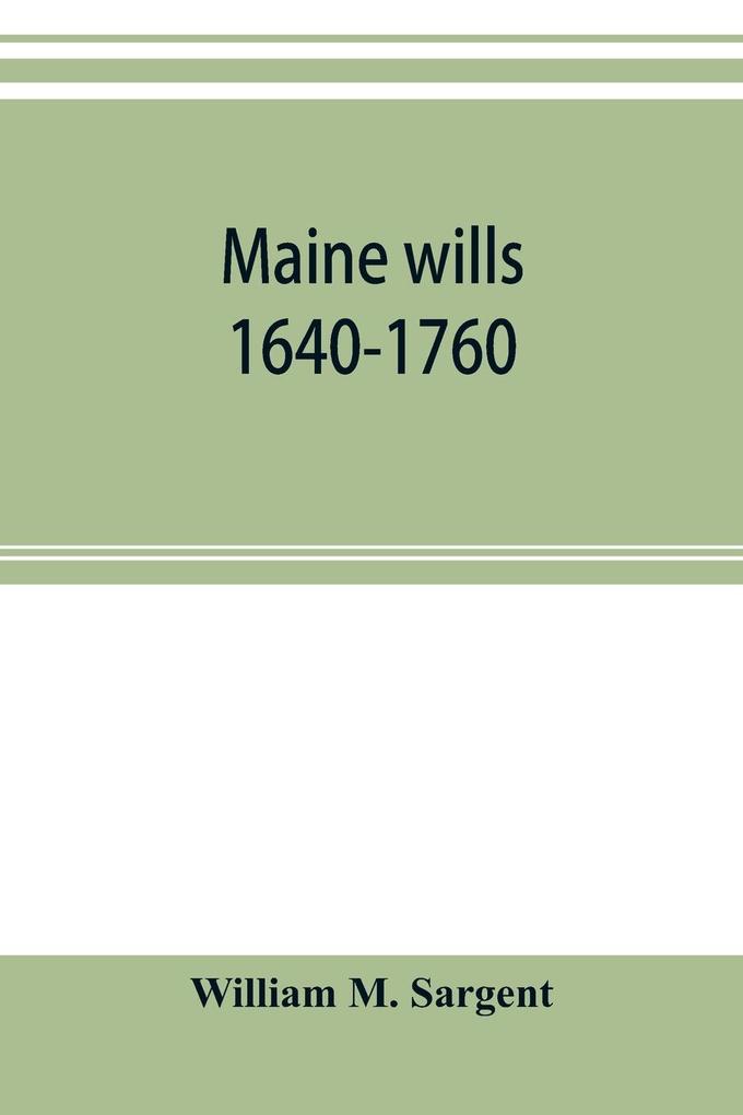 Maine wills