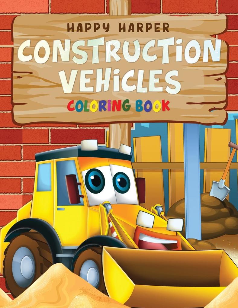 Image of Construction Vehicles Coloring For Kids