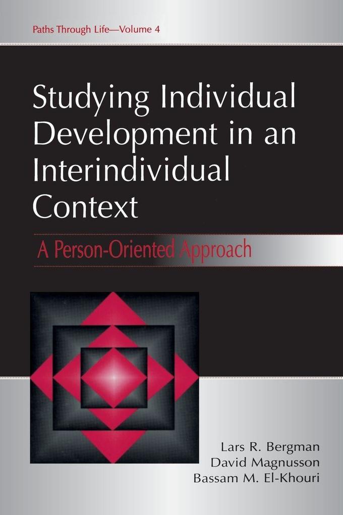 Studying individual Development in An interindividual Context