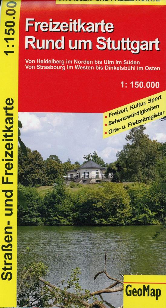 Rund um Stuttgart - Freizeit- und Strassenkarte 1:150.000