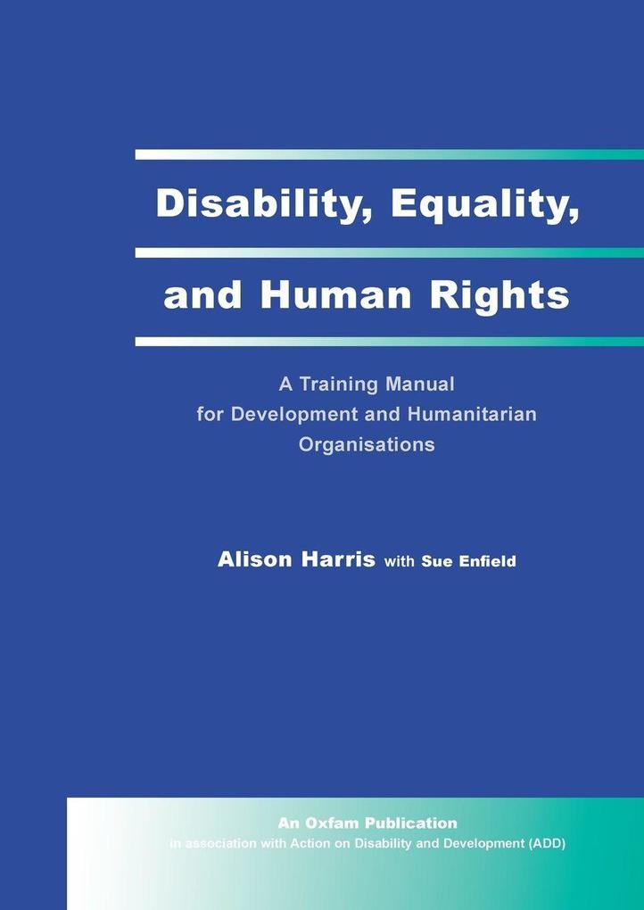 Disability Equality and Human Rights