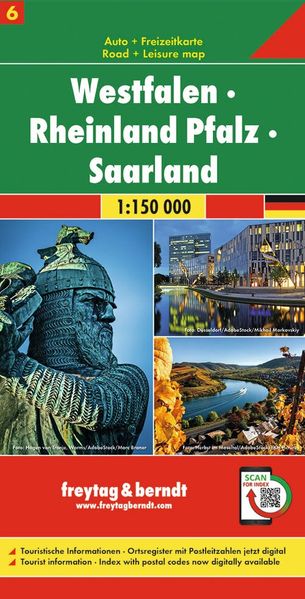 Freytag + Berndt Westfalen - Rheinland Pfalz - Saarland Autokarte 1, 150.000 Blatt 6