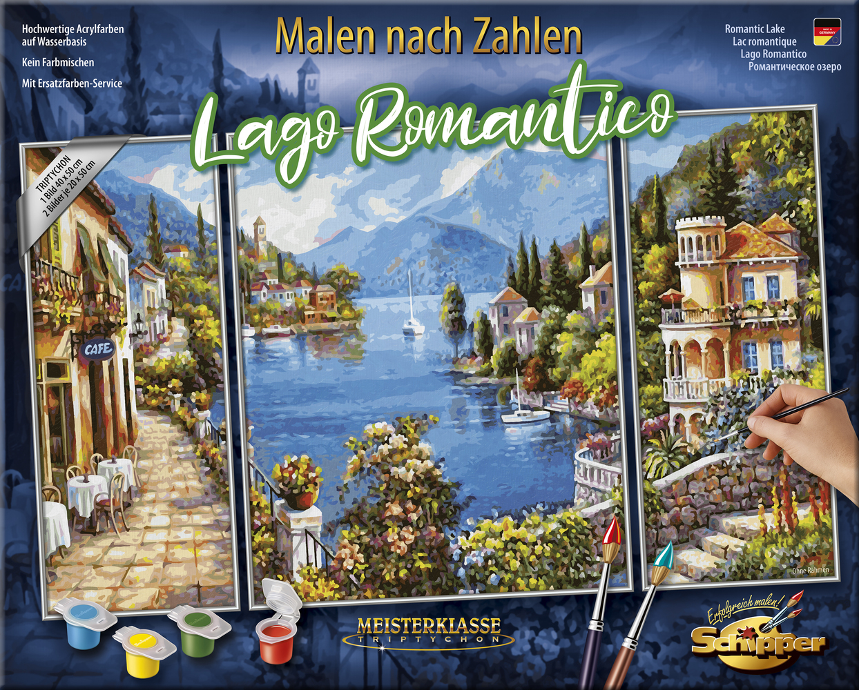 Schipper 609260818 - Malen nach Zahlen Lago Romantico 50 x 80 cm