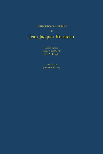 Correspondence Complete de Rousseau: T.43