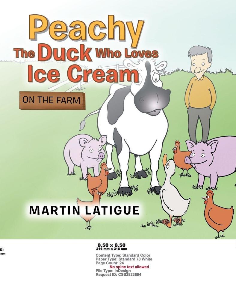 Peachy the Duck Who Loves Ice Cream