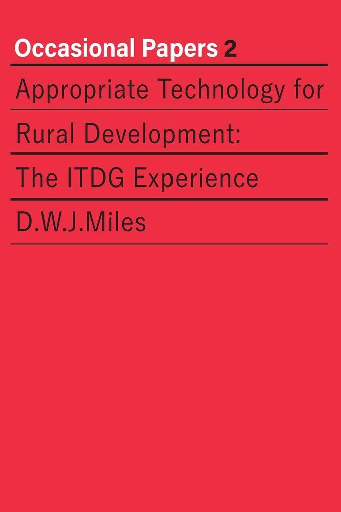 Appropriate Technology for Rural Development