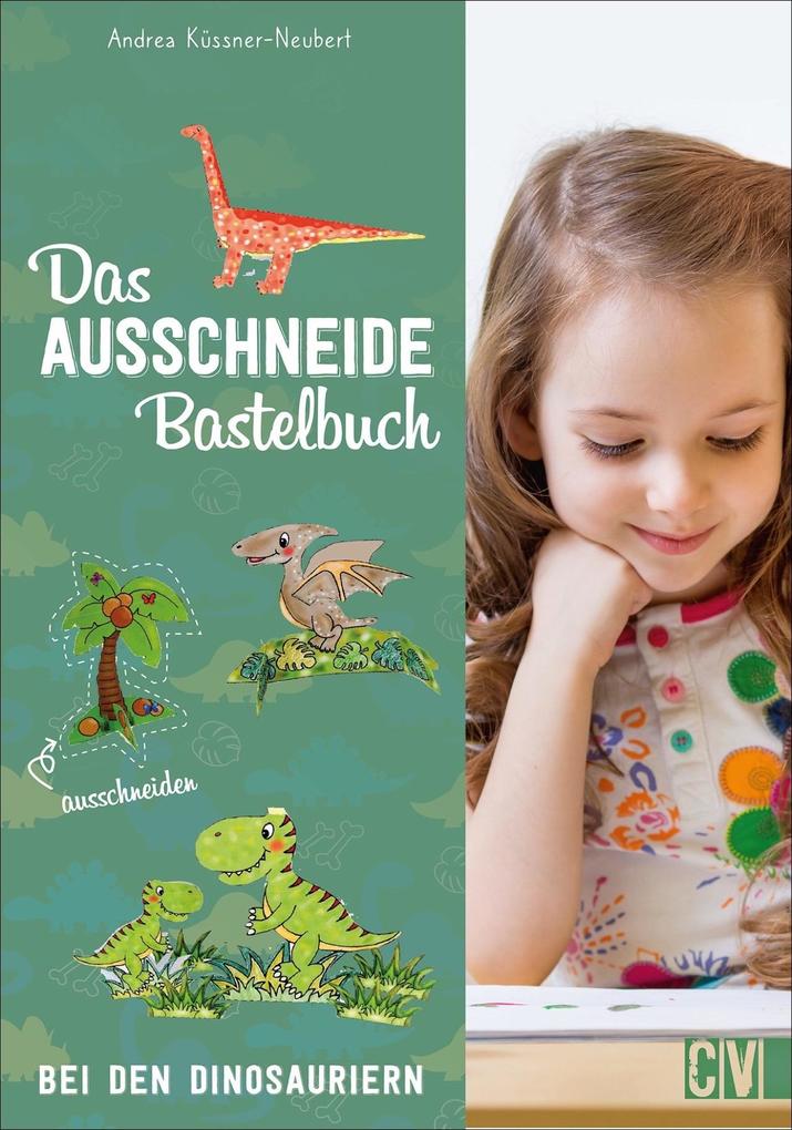 Image of Das Ausschneide-Bastelbuch: Bei den Dinosauriern