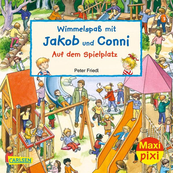 Image of Maxi Pixi 320: VE 5 Wimmelspaß mit Jakob und Conni: Auf dem Spielplatz (5 Exemplare)