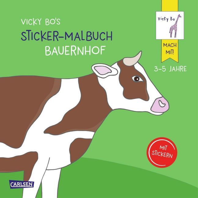 Image of Vicky Bo's Sticker-Malbuch Bauernhof: Erstes Malen Zeichnen und Kritzeln mit Stickern