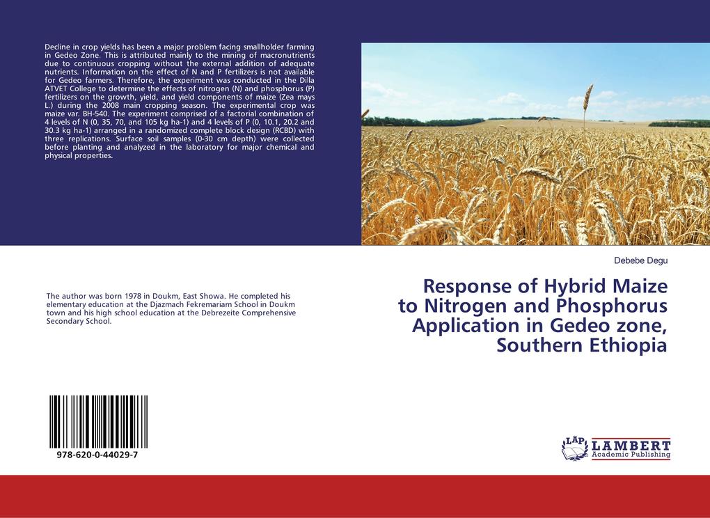 Response of Hybrid Maize to Nitrogen and Phosphorus Application in Gedeo zone Southern Ethiopia