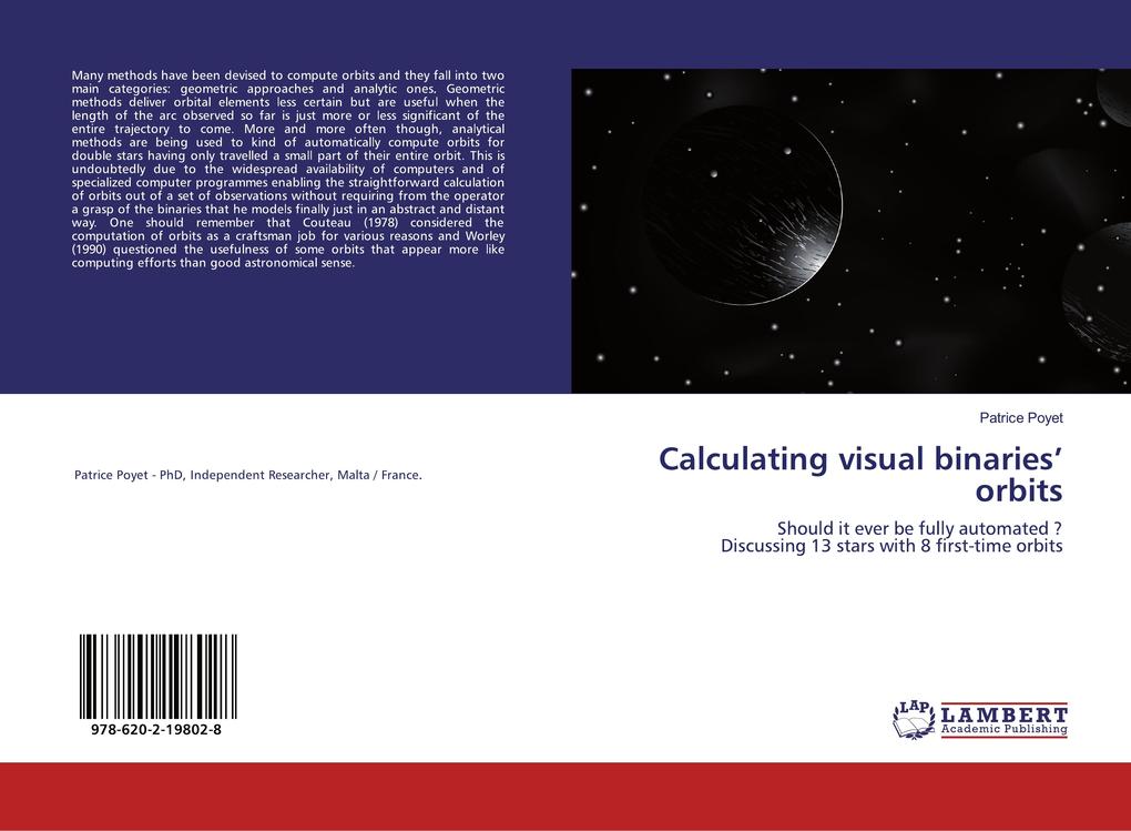 Calculating visual binaries' orbits