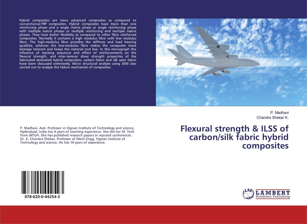 Flexural strength & ILSS of carbon/silk fabric hybrid composites