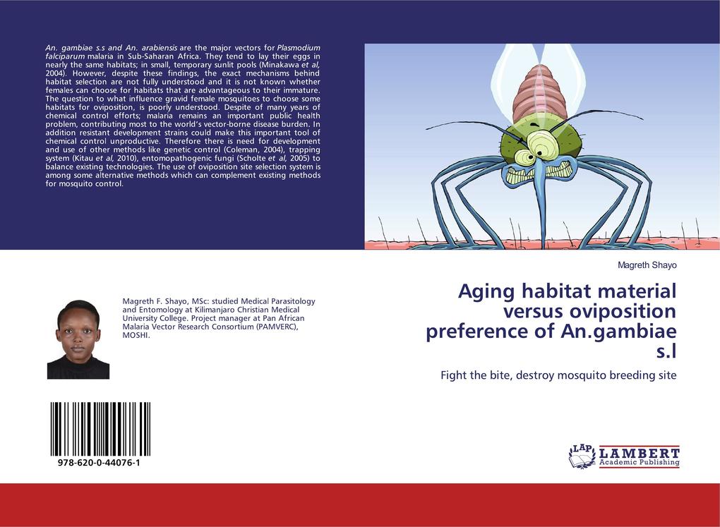 Aging habitat material versus oviposition preference of An.gambiae s.l
