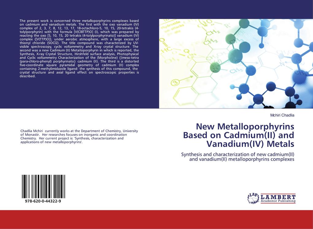 New Metalloporphyrins Based on Cadmium(II) and Vanadium(IV) Metals