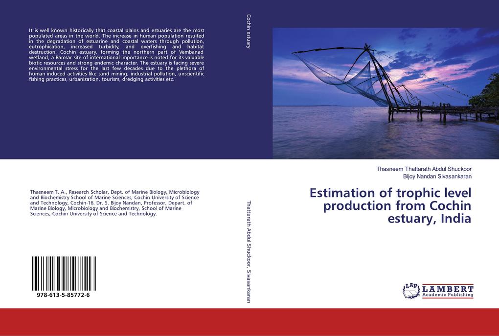 Estimation of trophic level production from Cochin estuary India