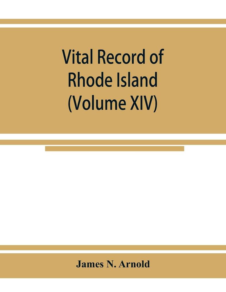 Vital record of Rhode Island