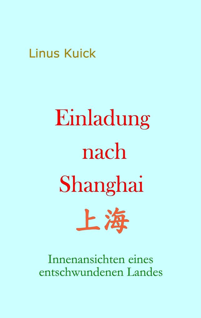 Einladung nach Shanghai